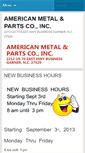 Mobile Screenshot of americanmetalandparts.com