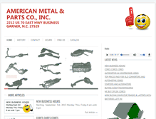 Tablet Screenshot of americanmetalandparts.com